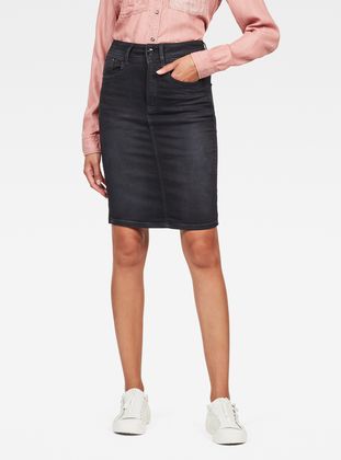 g star raw denim skirt