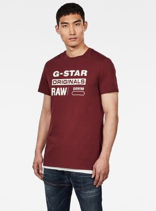 g star originals raw denim t shirt