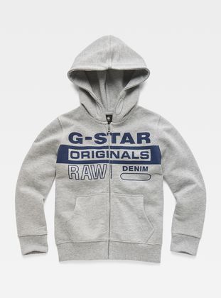 grey hooded star cardigan