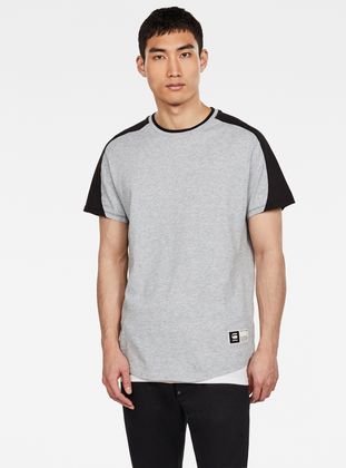 Baseball T-Shirt Colorblocked | Grey 