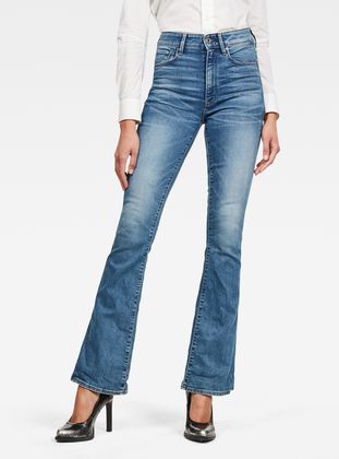 3301 High Flare Jeans | Faded Azure | G 
