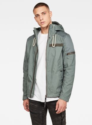 Batt Hooded Indoor Jacket | Grey Moss 