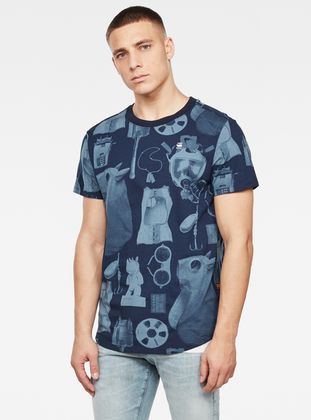 blue g star shirt