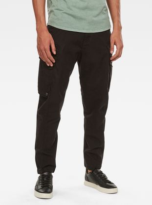 g star cargo pants black