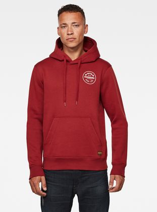 g star red hoodie