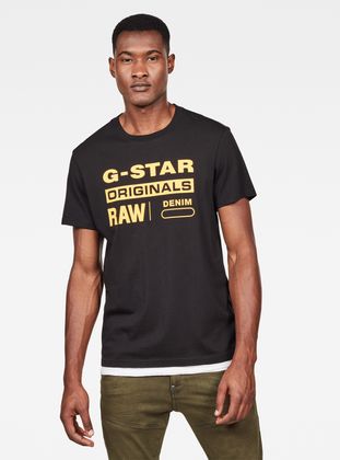 g star originals raw denim t shirt