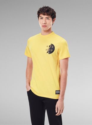 black and yellow g star shirt