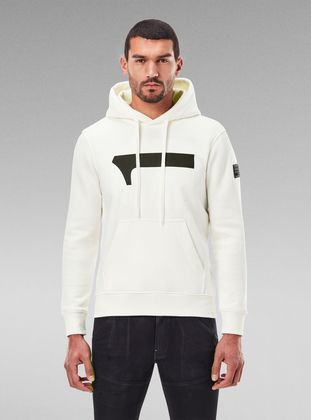 G star white hoodie Outlet