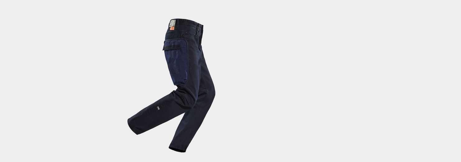 E NPP 3D Grip Relaxed Tapered Jeans | ダークブルー | G-Star RAW® JP