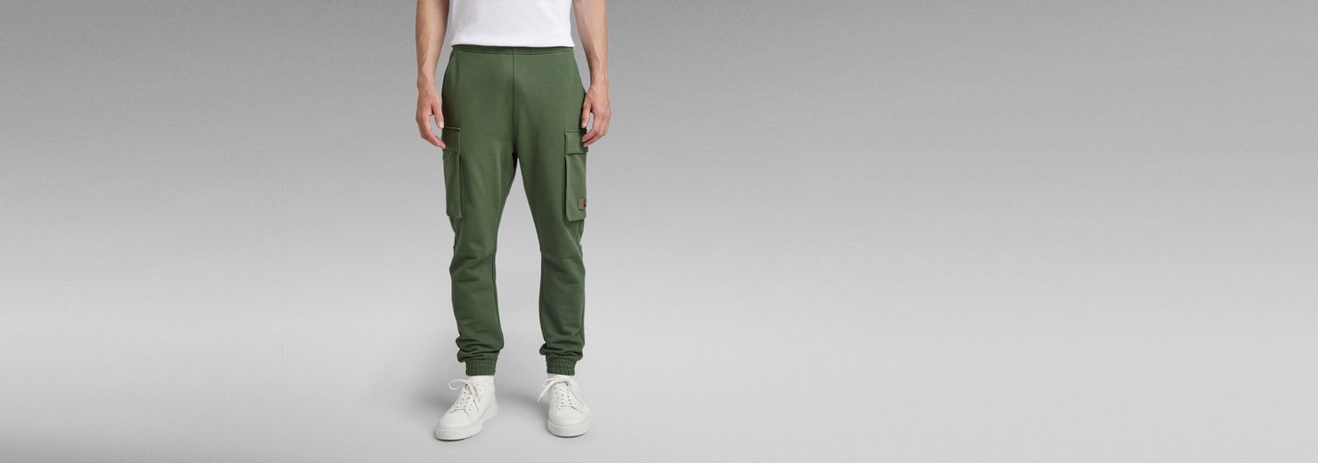 G star raw sale cargo pants green