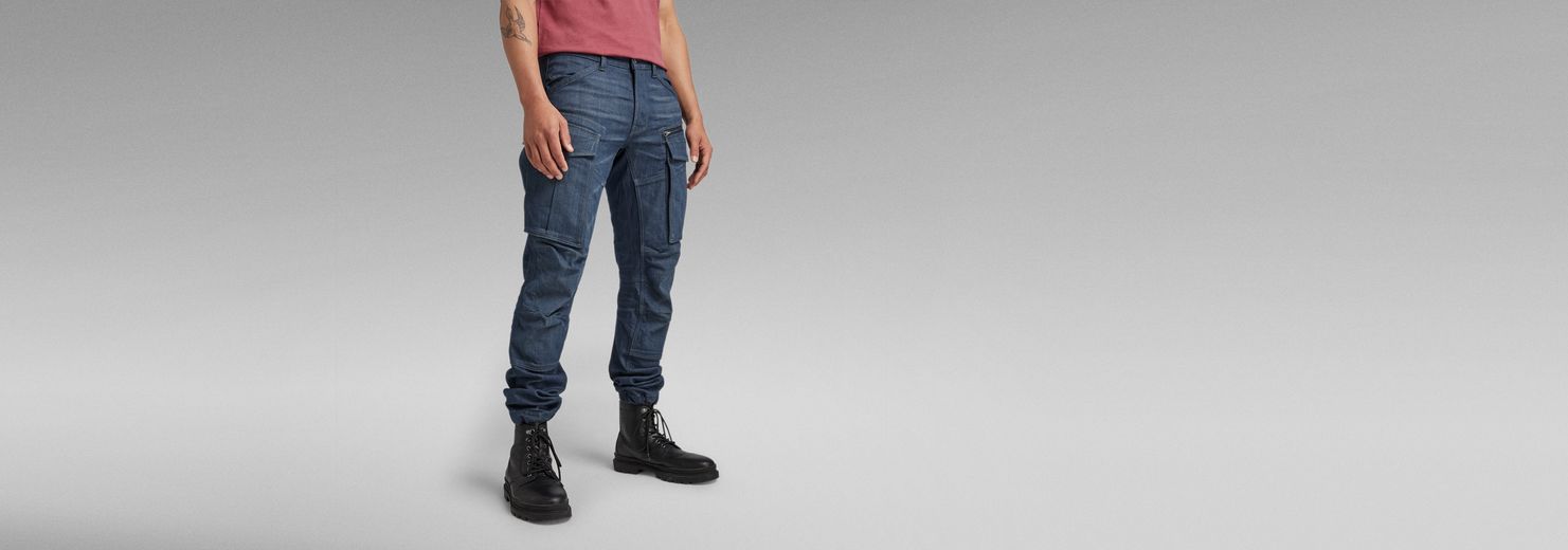 Rovic Zip 3D Regular Tapered Pants | Dark blue | G-Star RAW® US