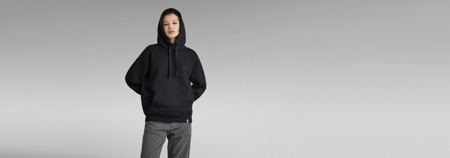 Ultra-loose black hoodie, Djab, Men's Hoodies & Sweatshirts