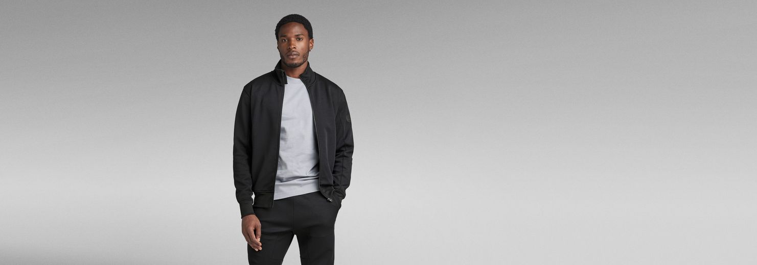 Track Jacket Sweater | Black | G-Star RAW® US