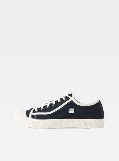 sneakers with raw denim