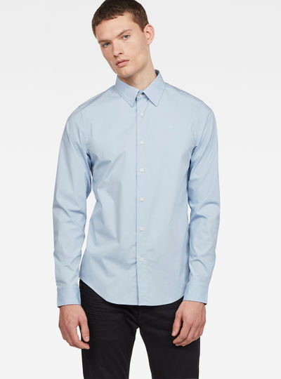 royal blue g star shirt