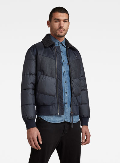 g star ore denim mix bomber