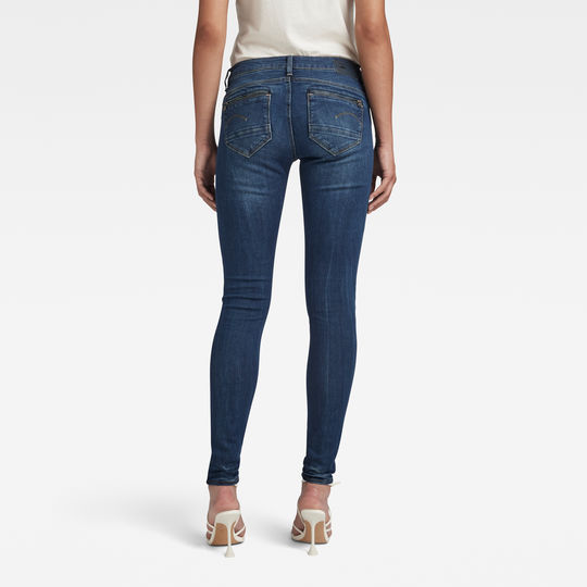 midge zip mid waist skinny jeans