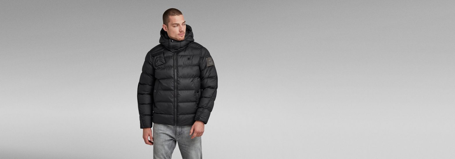 G - Whistler Padded Hooded Jacket | Black | G-Star RAW® US