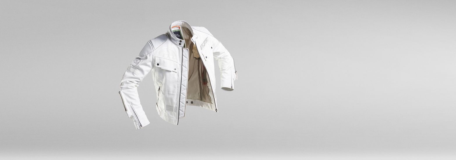 G star shop white jacket