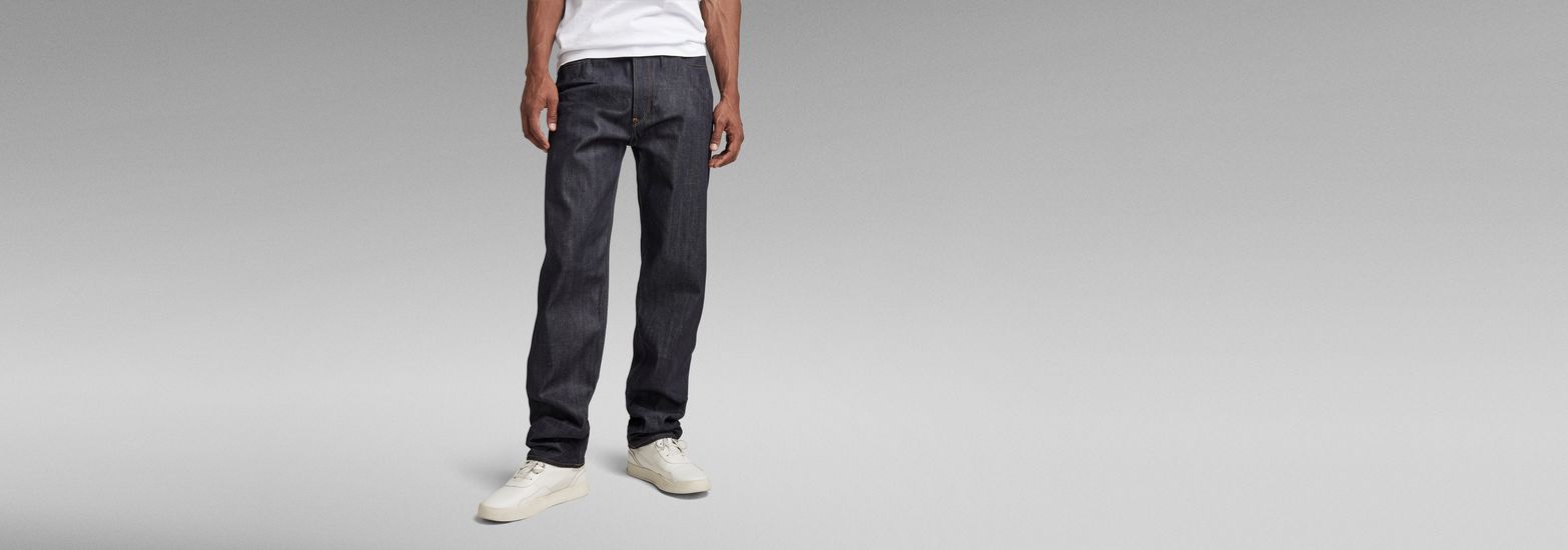 Type 49 Relaxed Straight Jeans, Grey