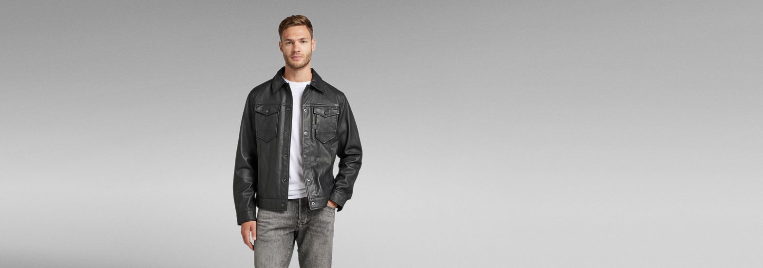 Arc 3D Leather Jacket | ブラック | G-Star RAW® JP