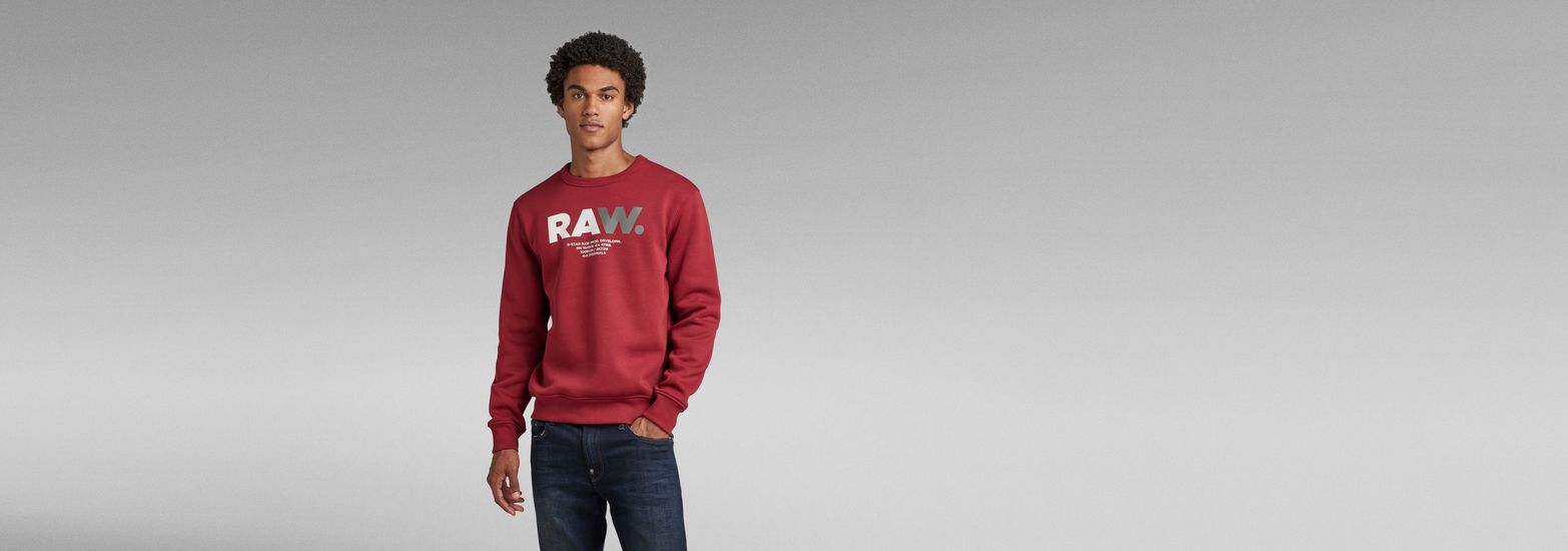 Multi Colored RAW. Sweater | Red | G-Star RAW® US