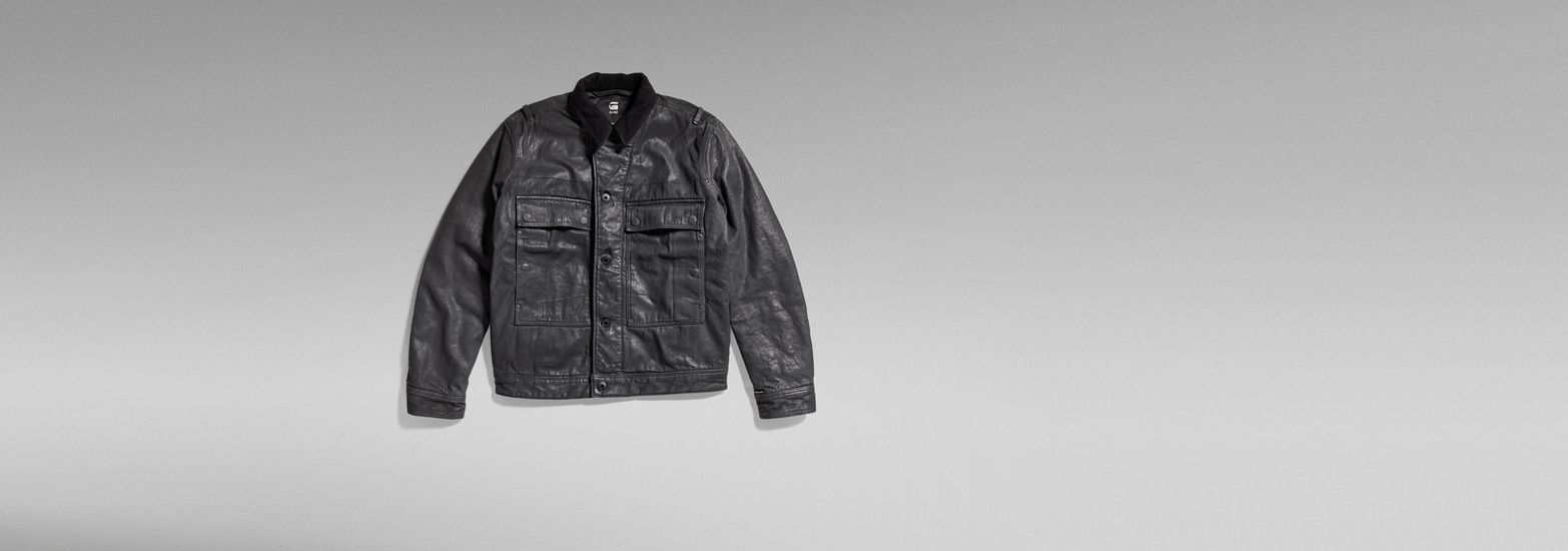 Unisex Utility Flap Pocket Lined Jacket | ブラック | G-Star RAW® JP