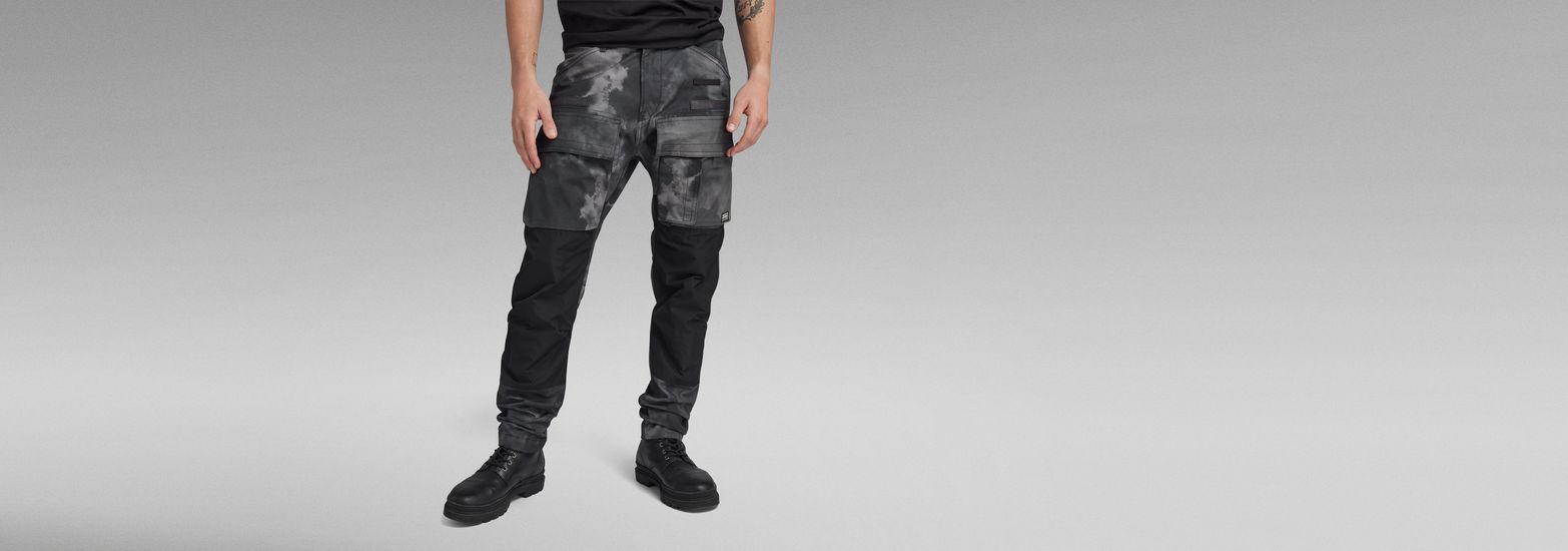 3D Tapered G-Star US Regular Black Pants Cargo | | RAW®