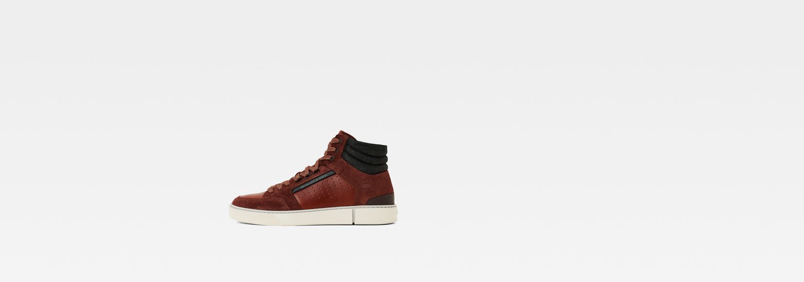 Reload W Mixed mid-cut leather sneakers