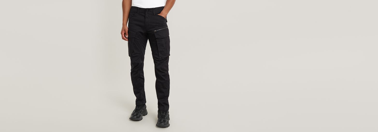 G-Star Pantalones Rovic Zip 3D Straight Tapered Negro