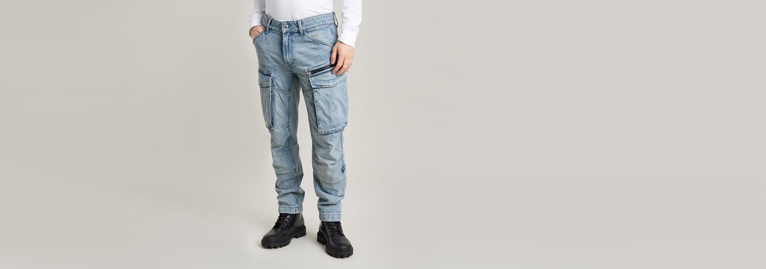 Rovic Zip 3D Regular Tapered Denim Pants | White | G-Star RAW® US