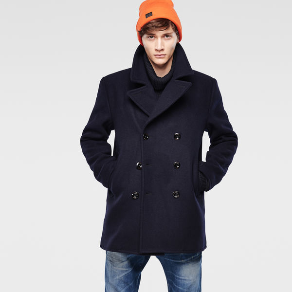 peacoat with jeans