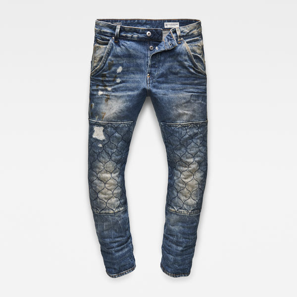 Faeroes Quilted Denim Tapered Jeans | G 