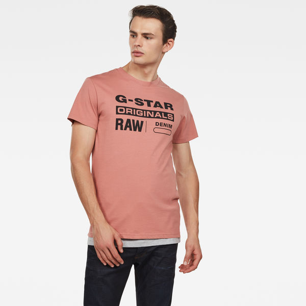 G star pink t shirt Clearance