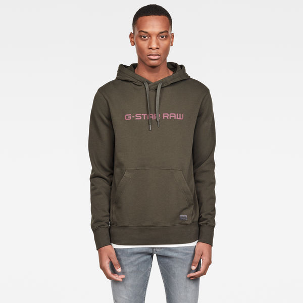 G-Star Raw Mens Originals Backpanel Graphic Hooded Sweatshirt G-Star Raw Mens Originals Backpanel Graphic Hooded Sweatshirt