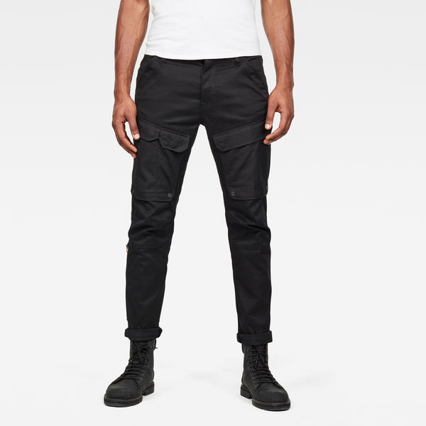 black cargo slim pants