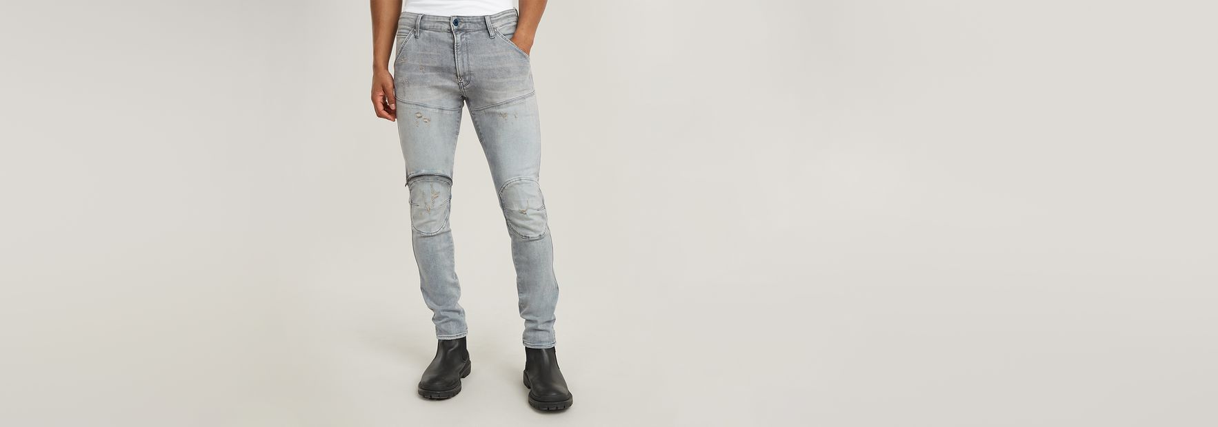 5620 3D Zip Knee Grey Skinny US | G-Star RAW® | Jeans