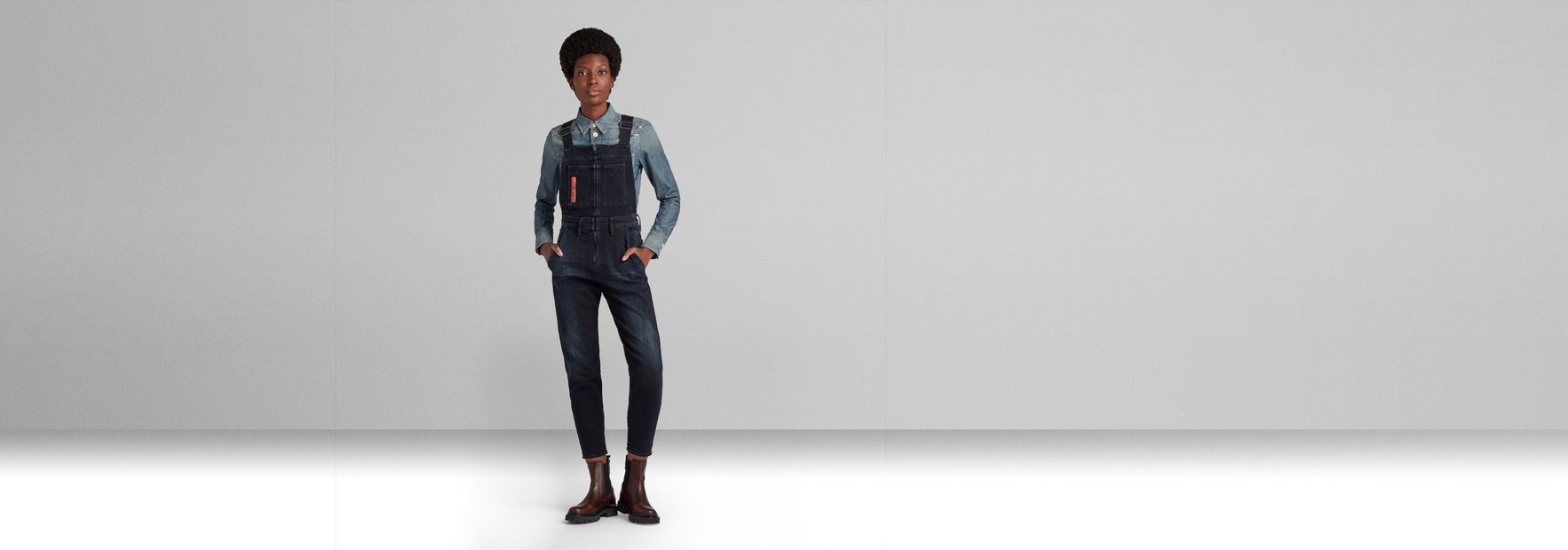 Slim Denim Dungaree