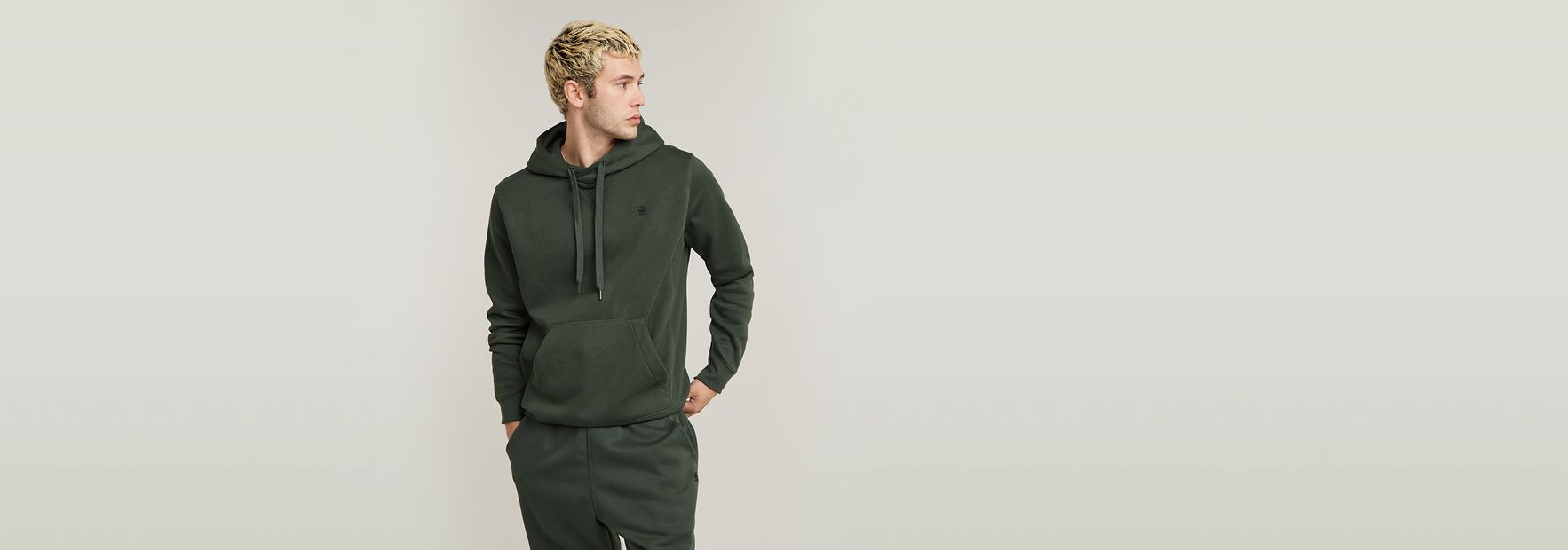 | RAW® Grey Sweater US Premium | Core Hooded G-Star