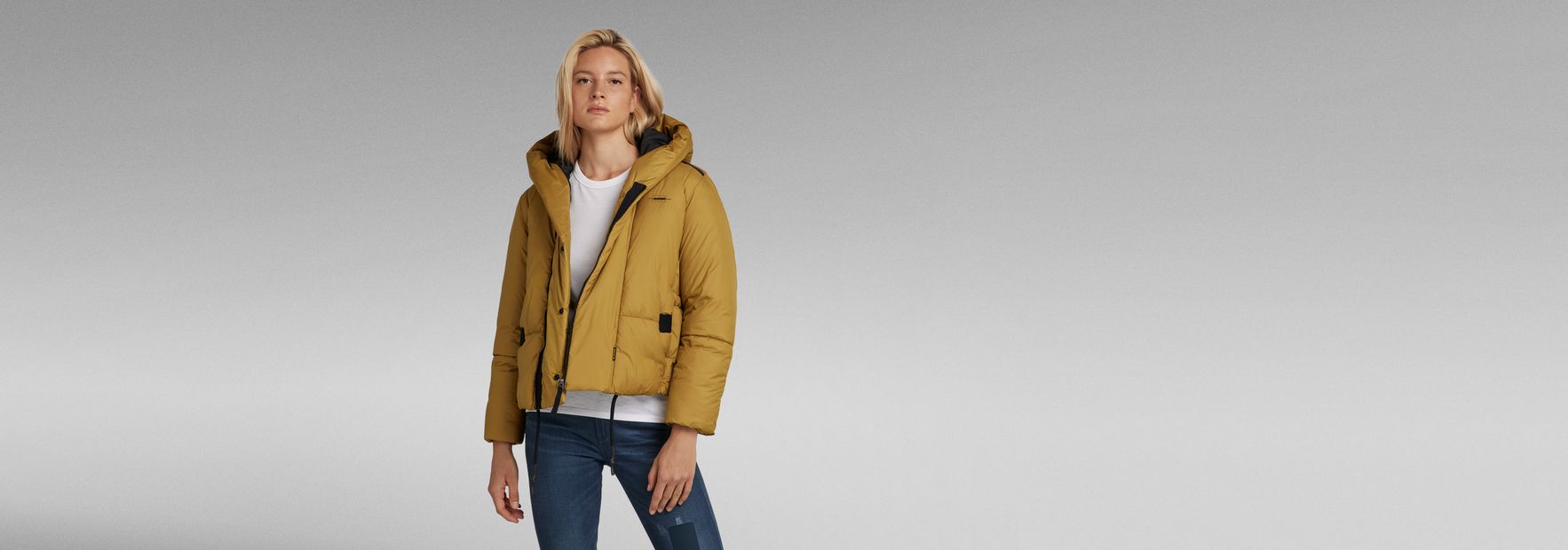 G Whistler Short Padded Jacket Yellow G STAR TW