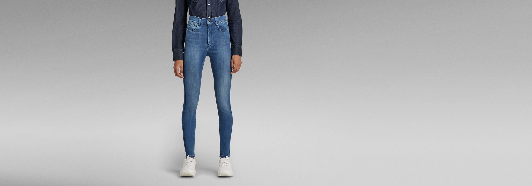 G-Star Shape High Super Skinny Jeans | Medium blue | G-Star RAW® US