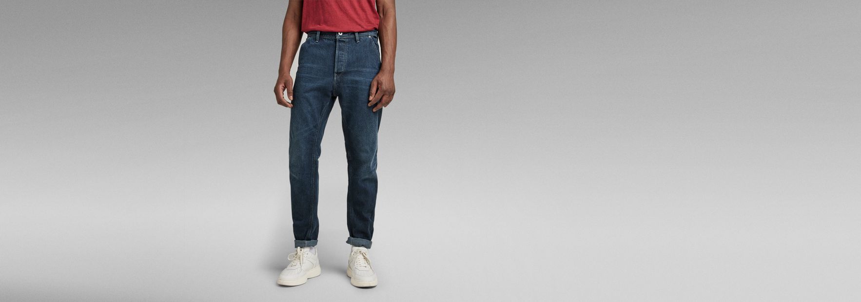 Grip 3D Relaxed Tapered Jeans, Dark blue