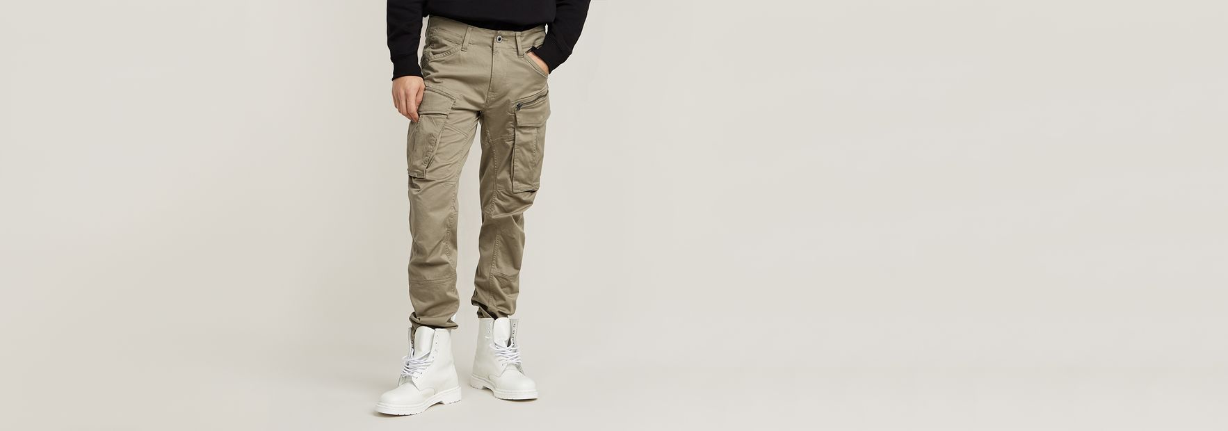 Buy G-STAR RAW Beige Bronson Slim Chino Trousers - Trousers for Men 1276629  | Myntra