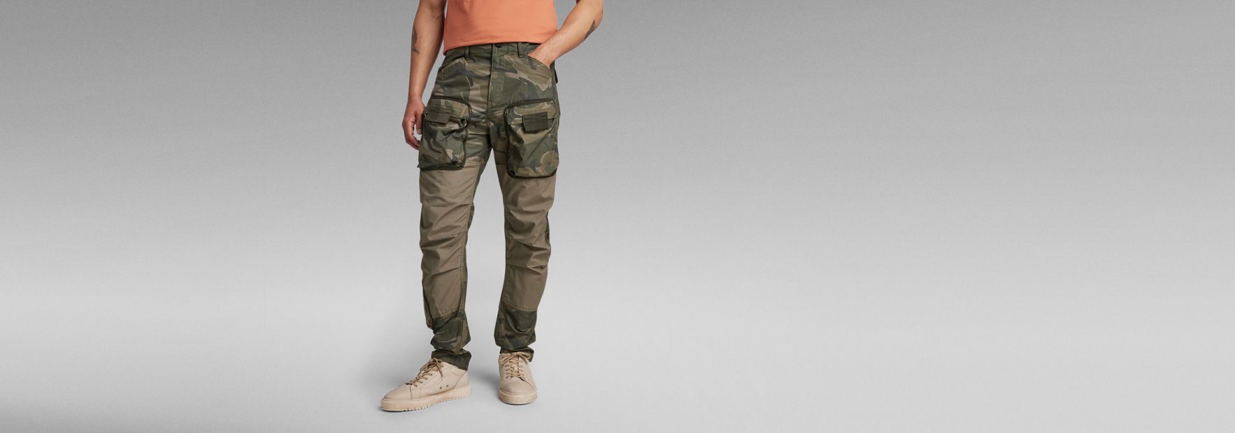 Exclusives by G-Star RAW - E Relaxed Tapered Cargo Pants | Styled after a  military helicopter pant with multiple “3D” pockets. The Exclusives  collection is now available online, exclusively in our official