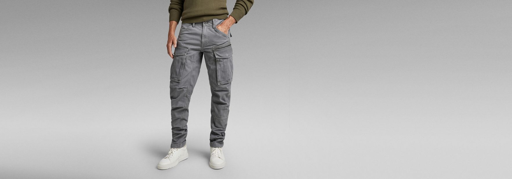 Rovic Zip 3D Regular Tapered Pants | Grey | G-Star RAW® ZA