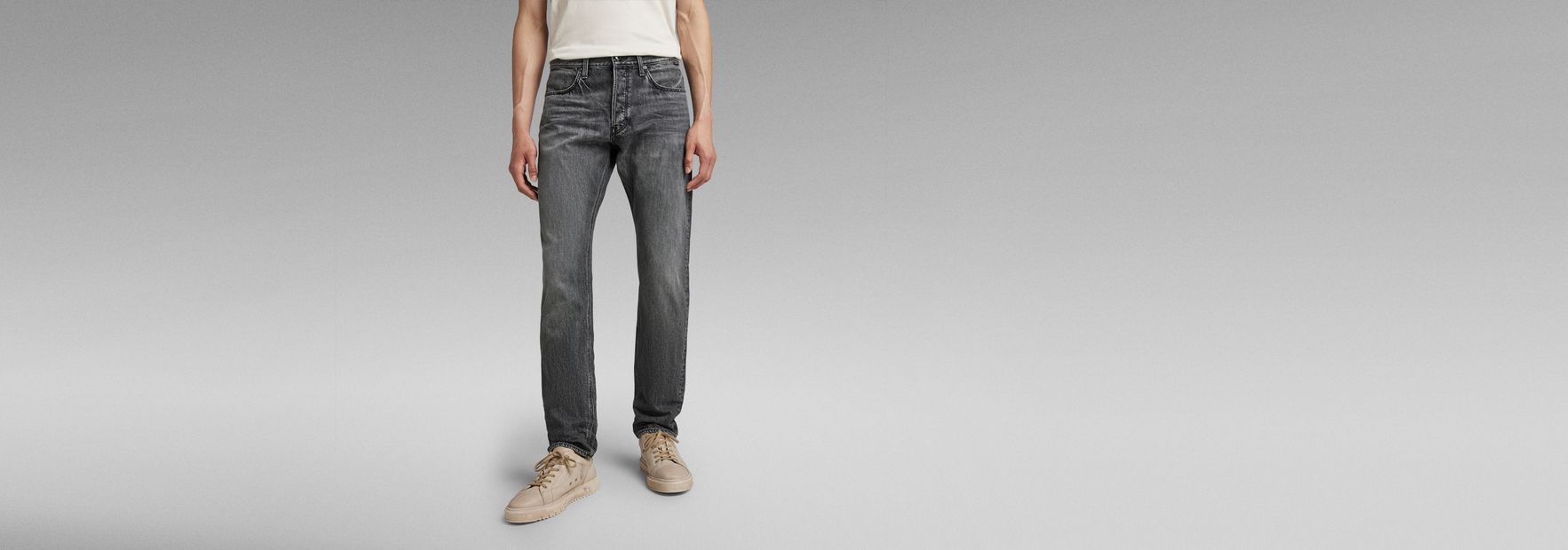 Triple A Regular Straight Jeans, Grey