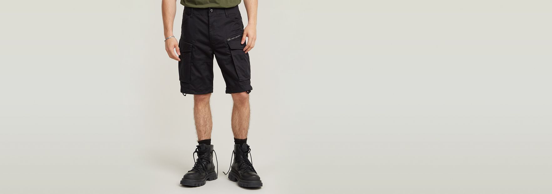 Rovic moto relaxed short discount