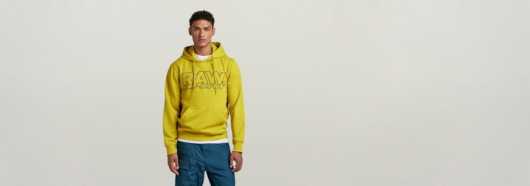 G star best sale yellow hoodie