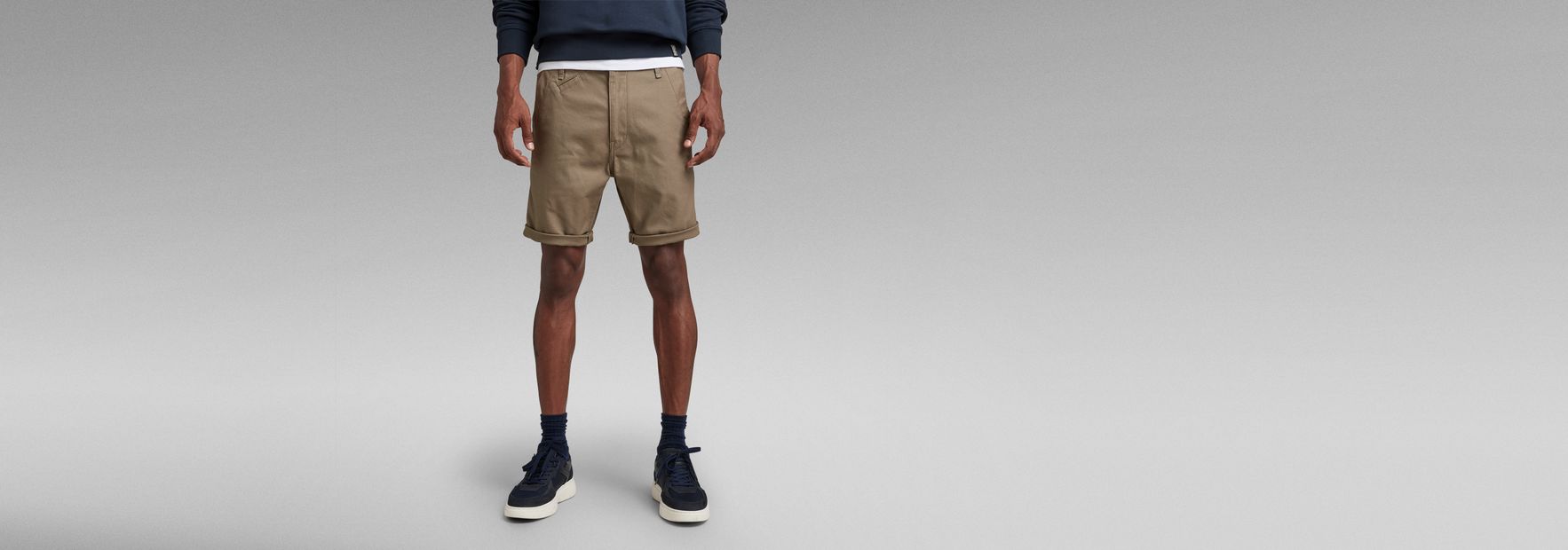 Bronson 2.0 Slim Chino Shorts Black G STAR NL