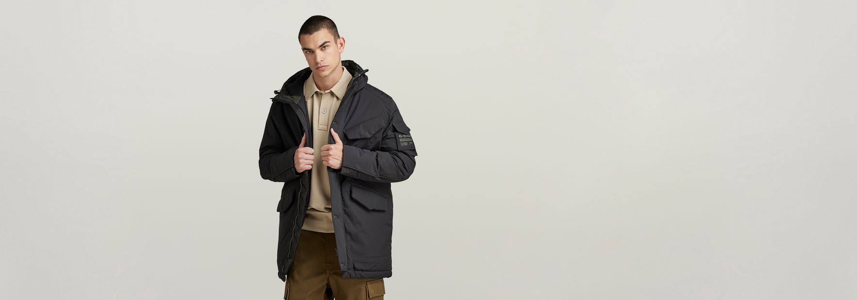 Vodan Padded Hooded Parka | Black | G-Star RAW® US